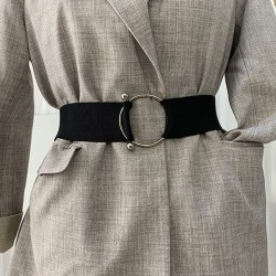 Compact Matte Formal Belt in Neutral