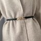 Polished Matte Formal Belt in Neutral