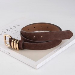 Layered Matte Formal Belt in Neutral