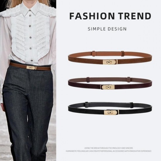 Premium Finish Matte Formal Belt in Neutral