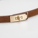 Premium Finish Matte Formal Belt in Neutral