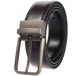 Compact Business Leather Belt in Neutral