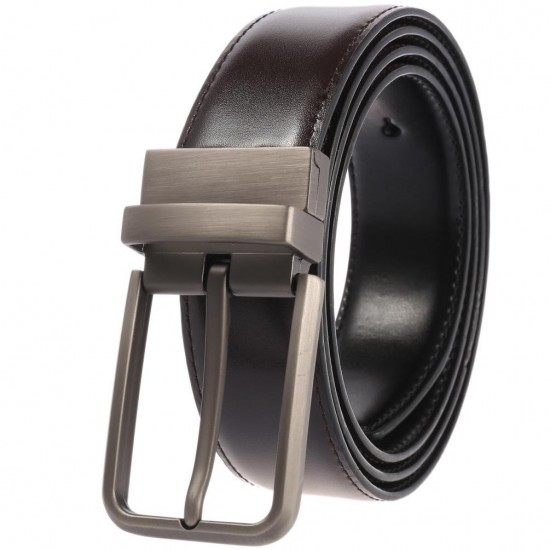 Compact Business Leather Belt in Neutral