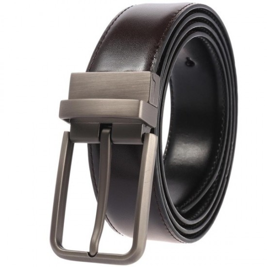 Compact Business Leather Belt in Neutral