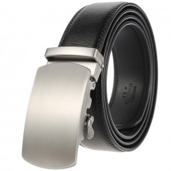 Minimal Business Leather Belt in Neutral