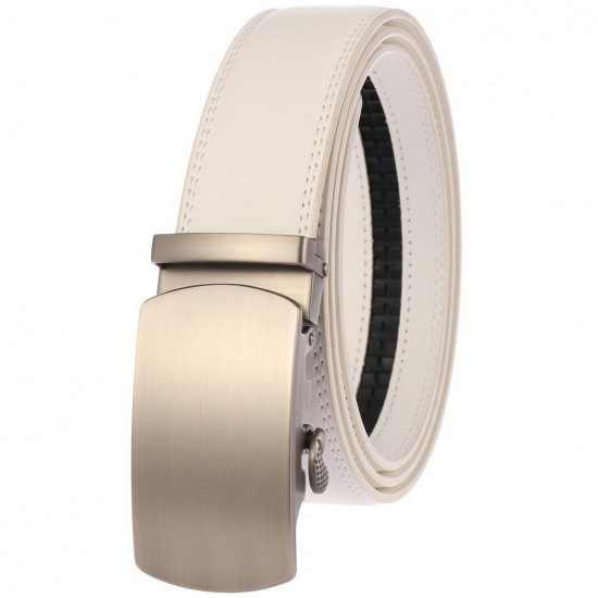 Minimal Business Leather Belt in Neutral