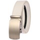 Minimal Business Leather Belt in Neutral