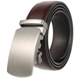 Minimal Business Leather Belt in Neutral