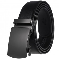 Streamlined Business Leather Belt in Neutral