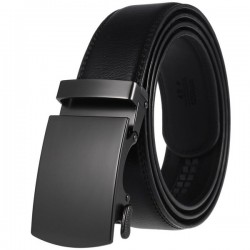 Streamlined Business Leather Belt in Neutral