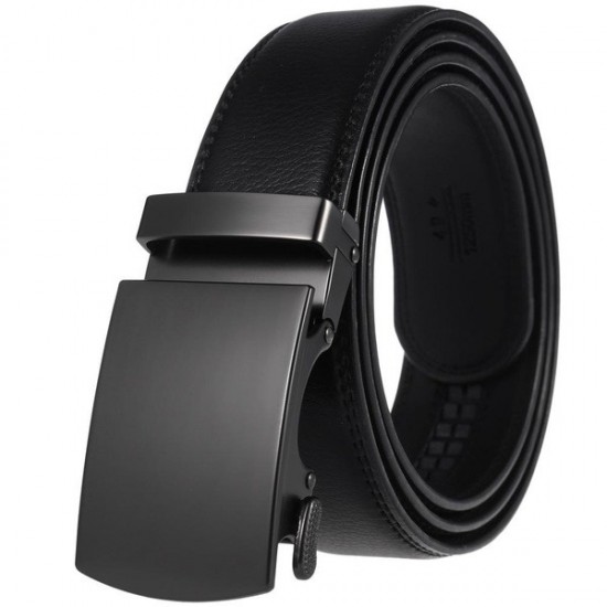 Streamlined Business Leather Belt in Neutral