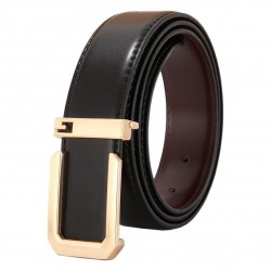 Relaxed Business Leather Belt in Neutral