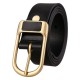 Comfort Fit Business Leather Belt in Neutral