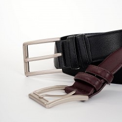 Utility Business Leather Belt in Neutral
