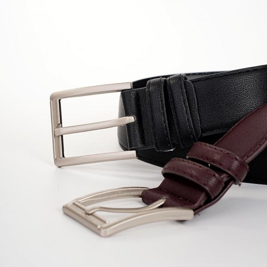 Utility Business Leather Belt in Neutral