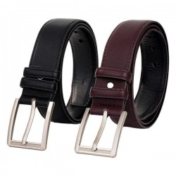 Utility Business Leather Belt in Neutral
